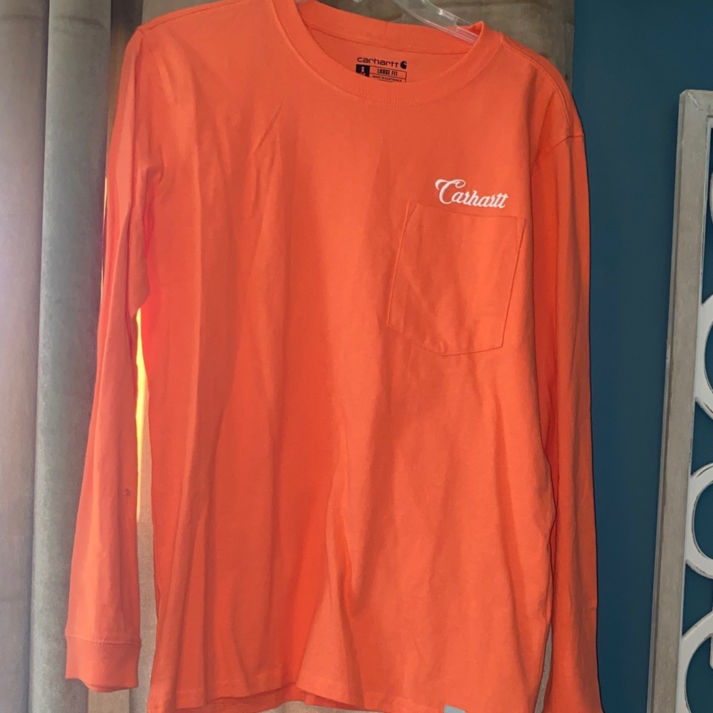 Carhartt Bright Orange Pocket Tee
